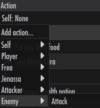 Action enemy attack