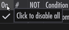 Tactics disable all