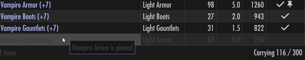 Armor shadowing