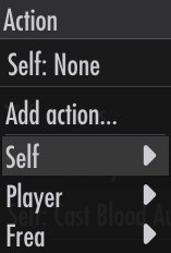 Action target