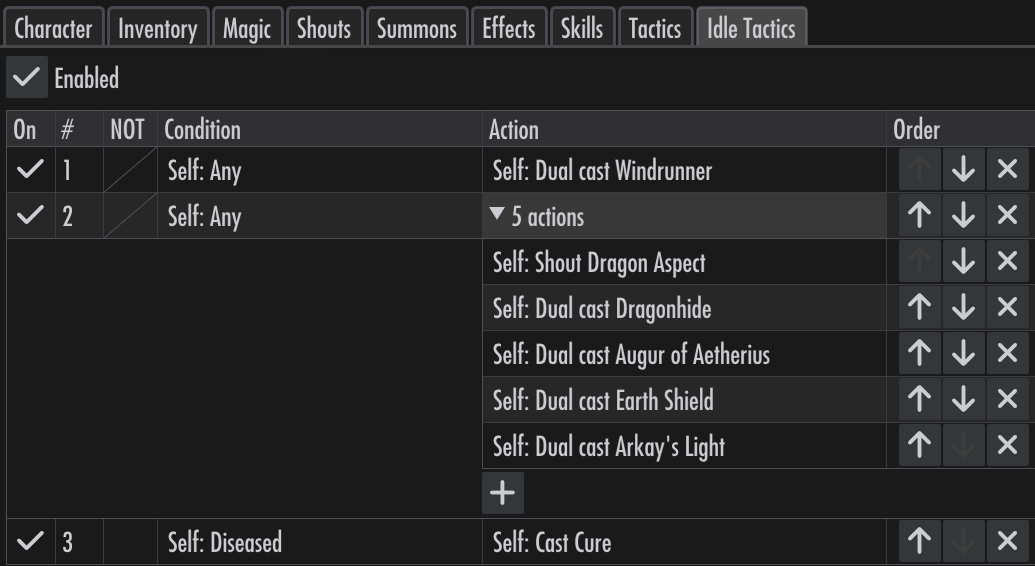 Idle tactics